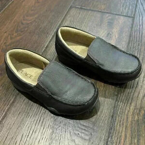 Boys Slip On  Dress Shoes - Dk Brown - Size 11